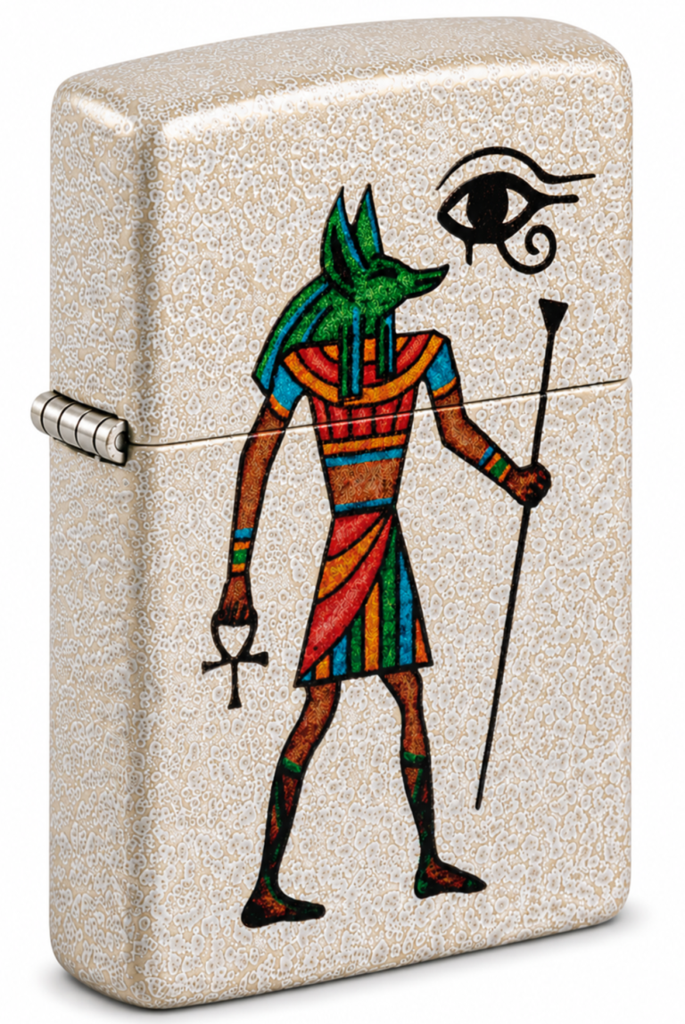Anubis Egyptian Design Mercury Glass Windproof Lighter