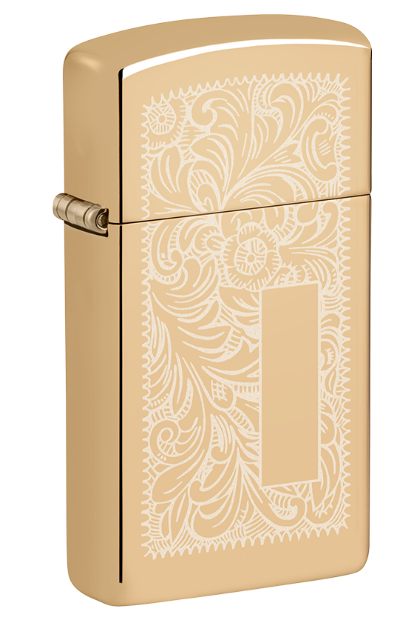 Slim High Polish Brass Venetian Windproof Lighter