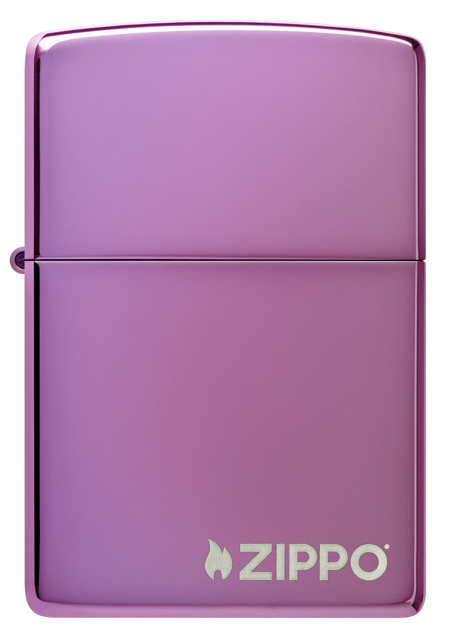 Classic High Polish Purple Zippo Logo Windproof Lighter